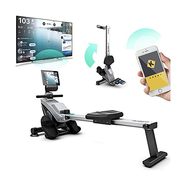 Bluefin-Fitness-BLADE-Home-Gym-Foldable-Rowing-Machine-Magnetic-Resistance-Rower-Kinomap-Live-Video-Streaming-Video-Coaching-Training-LCD-Digital-Fitness-Console-Smartphone-App Bluefin Fitness BLADE Home Gym Foldable Rowing Machine | Magnetic Resistance Rower | 8 x Tension Levels | Smooth Belt…