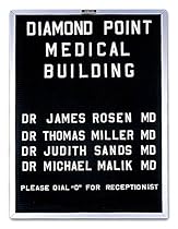 Open-Face Black Felt Directory Board w Aluminum Trim (36 in. x 60 in.)