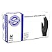 SupplyMaster SMPBKNE6M Premium Black Nitrile Exam Disposable Gloves - 6 Mil, Powder Free, Non-Sterile, Latex Free, Textured, Ambidextrous, Medium, Pack of 400