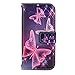 S6 Active Case, Galaxy S6 Active Case, Cellularvilla [Stand Feature] [Slim Fit] Wallet Case, Premium Pu Leather Flip Cover [Card Slots] [Wristlet] for Samsung Galaxy S6 Active G890 (Ultra Butterfly)