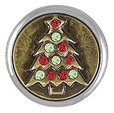 Ginger Snaps GLITZY HOLIDAY TREE SNAP SN19-02 Interchangeable Jewelry Snap Accessory