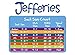 Jefferies Socks Little Girls Ripple Edge Turn Cuff Socks 6 Pair Pack, White, 6-7.5