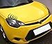 YGMONER Black False Eyelashes Sticker Car Headlights Decal