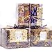 Organic Soap Gift Set - 4 Full-Size Bars: Lavender, Citrus, and Spice Scents - All-Natural Handmade Soap Bars Made With Therapeutic Grade Essential Oils
