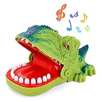 Dinosaur Teeth Toys Game for Kids, Dinosaur Biting Finger Dentist Games Funny Toys with Sounds, Ages 4 and Up