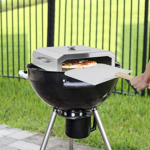 Mimiuo Portable Barbecue Pizza Top Oven Kit with 13" Pizza Stone and