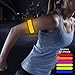 Higo Led Sports Wristbands, Safety Lights for Running, Glow in the Dark Led Slap Bracelets for Cycling, Jogging, Dog Walking (Yellow)