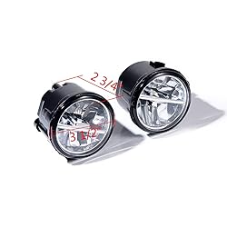 Left Right Real Glass Lens XML2 LED Fog Light Kit