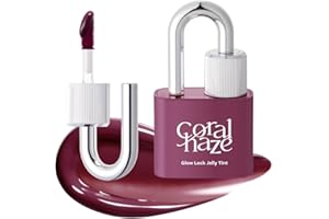CORALHAZE CORLAHAZE Glow Lock Jelly Tint 109 Heavy 4g, Hydrating Jelly Glow Lip Stain, High-Shine, Long-Lasting Color Moisturizing Lip Enhancer with Rosehip Oil, Collectible Lock-Shaped Design, Korean Makeup