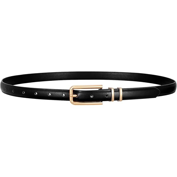 MoYoTo Women's 100% Genuine Leather Retro Vintage Skinny Belts