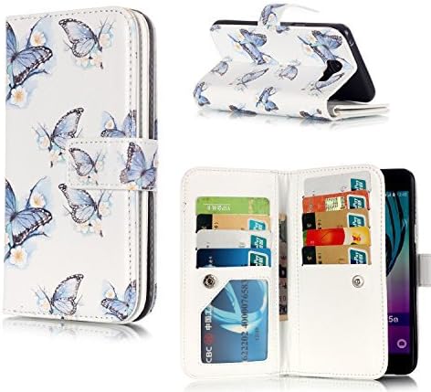 ELECDAY Hard Cover Samsung Galaxy A3(2016)/ A310 Folding Case With Stand And Cover, Dual Layer Shock Absorption and Anti-scratch Protector w/ Nine Card Slots by ELECDAY