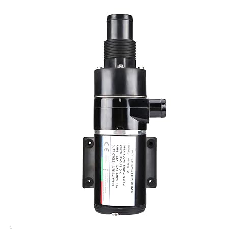 Schmutzwasserpumpen,12V Selbstansaugende Abwasserpumpen PVC Zur Trockenlegung Von Abwasser Für RV- Und Yachtpumpen Schwarz