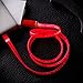 Bambud Lightning Cable, Flowing LED Light Up iPhone Charger Cable 3 ft USB A to Lightning Sync and Charging iPhone Cable Cord for iPhone X/8/7/7 Plus/6s/6s Plus/6/6 Plus/5s/5c/5/iPad/iPod (iOS Red)