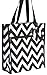 Chevron Tote Bag (Black)