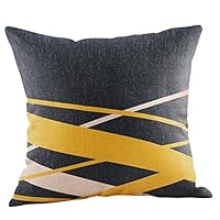 QHB Sofa Pillowcases,Simple Mustard Decorative Throw Pillow Covers Cushion Cover Pillowcase for Sofa, Bed, Car 18