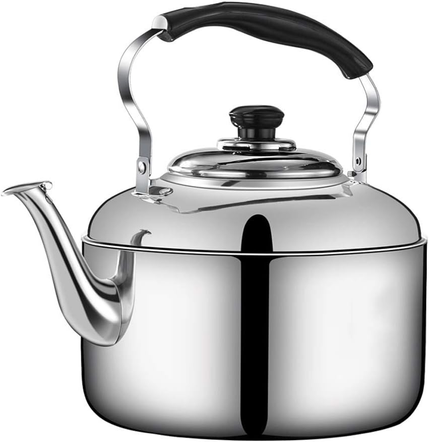 Tea Kettle For Stove Top Whistle, Large Capacity Stainless Steel Teapot