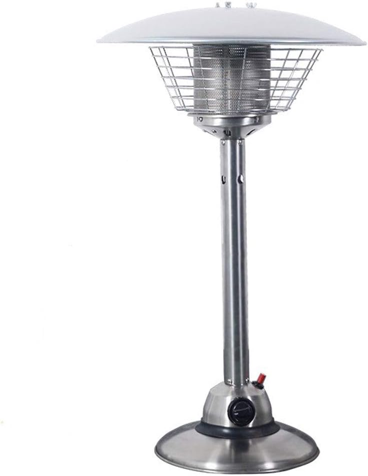 Generic002 Outdoor Umbrella Gas Heater Natural Gas Tabletop Patio Heater Waterproof Heavy Portable Indoor Outdoor Fire Pits Propane Or Butane Gas Bottle For Gazebo Garden Camping Stainless Steel Patio Heaters Garden