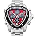 EURO-Spirit Automatic Wrist-Watch Stainless-steel Band for Men Red