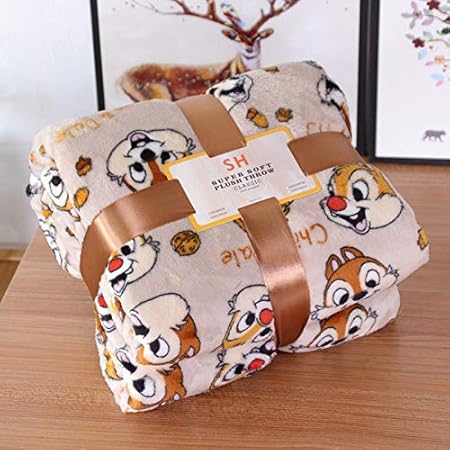 RONGXIN Disney Squirrel Private Pluto Chip n Dale Leichte Plüschdecke