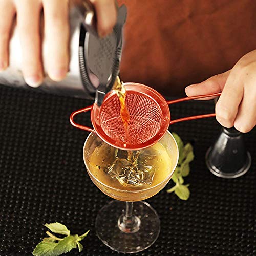 Cocktail-Sieb aus feinem Netz, feines Edelstahl-Netz-Sieb für Cocktail-Getränke, Barkeeper, Bar-Werkzeug (1) – Bild 6