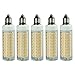 [5-Pack] E11 LED Bulb Dimmable, Replace 100W 75W Halogen Bulb, Warm White 3000K, Mini Candelabra Base Bulb,T4 E11 7.5W 110V 120V 130V Chandelier Bulb, Ceiling Fan Bulb