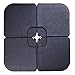 SNAIL Fillable Umbrella Weights for Offset Patio Umbrella, Sand or Water Filled Cantilever Umbrella Square Base Plate Set, Pack of 4, 176 lb After Sand Filled, Black