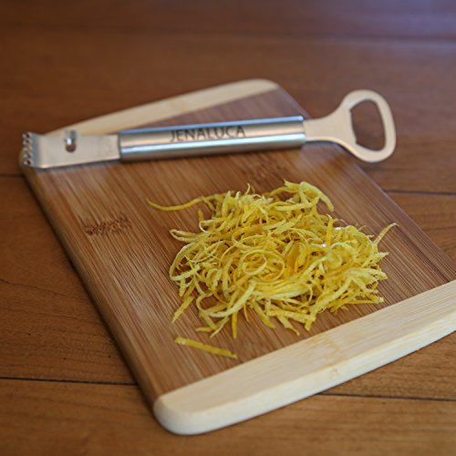 Jenaluca Channel Knife and Lemon Zester with Bottle Opener Bartending Tools