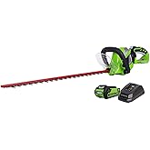 Greenworks 40V 24-inch Cordless Hedge Trimmer, 2Ah Battery and Charger Included