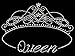 CarsCover Royal Queen Crown Crystal Diamond Bling Rhinestone Studded Carpet Car SUV Truck Floor Mats 4 PCS