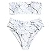 MZEAZRK Women’s Two Piece Swimsuit Strapless Floral Print Bralette Bandeau Bikini Set Bathing Suits Swimwear Beach Suits