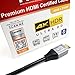 Tera Grand - 6 FT Premium HDMI Certified 2.0 Cable, 4K Ultra HD 2160P at 60Hz, HDMI 2.0b Dolby Vision HDR, 18 Gbps 4:4:4 Chroma UHD Aluminum Housing 3D, Compatible with Apple TV, Sony Playstation PS4