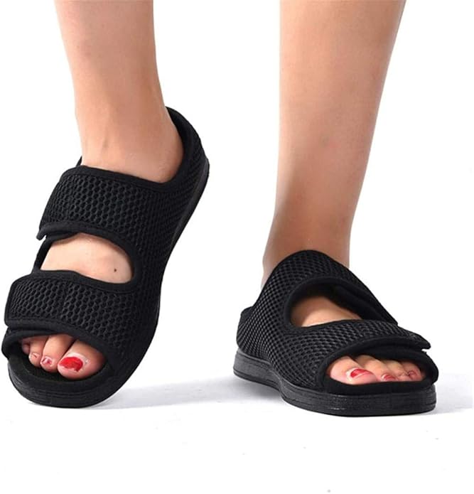 Diabetiker, orthopädischer HerrenschuhSlipper, breite Passform, ÖdemHausschuhe für