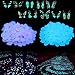 SUPERLELE 300pcs Blue and Pink Glowing Pebbles with 10 Glowing Butterfly as Gift. for Walkway, Bonsai, Aquarium