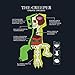 Minecraft Big Boys' Creeper Anatomy Youth Tee,Navy,youthLarge