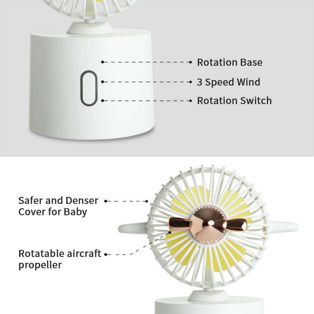 QHJ Portátil USB Carga Escritorio Agita Su Cabeza Mini Portátil ...