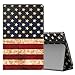 MoKo Case for All-New Amazon Fire HD 10 Tablet (7th Generation, 2017 Release) - Slim Folding Stand Cover with Auto Wake/Sleep for Fire HD 10.1 Inch Tablet, US Flag