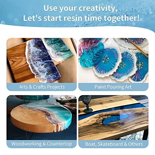 Epoxy Resin 32 oz Crystal Clear Casting Resin Kit Easy Mix 11 Anti