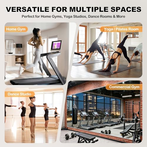 Inbenioso 84''x46'' Exercise Mirror for Home Gym Full Length, Garage Gym Wall Mirror, Large Workout Mirrors Frameless Tempered Glass for Gym, Yoga, Bedroom, Dance Studio, Living Room