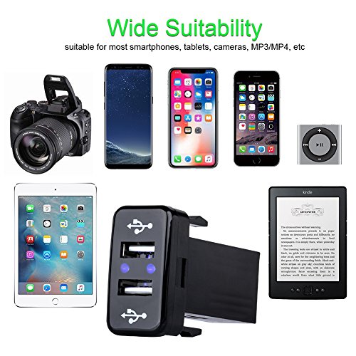 image for BUNKER INDUST 5V 2.1A Dual USB Power Socket Rapid Car Charger Smart Ph