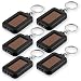 EcoGear FX LED Keychain Flashlight - 6 Pack Mini Keychain Flashlight, Solar Powered Keychain Light Key Ring (Black) - Makes a Great Gift primary