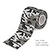 Camouflage Self Adhesive Bandage, DROK 10 Rolls 2.0in 4.92 Yards 14.76ft Camo Hunting Tape, Multifunctional Nonwoven Fabric Elastic Bandage Roll, Camo Grip Tape for Hunting Rifle Scope Covering