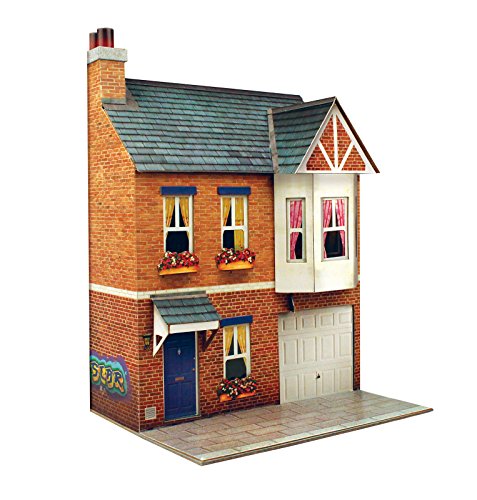 O gauge 7mm 1:48 scale Model Railroad Building ROW HOUSE Kit CityBuilder