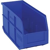 Quantum Storage SSB441 Stackable Shelf Bins Part Organizer - 14" x 6" x 7" - 6 Pack