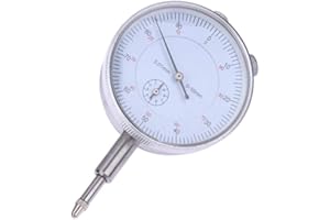 YARRKC Metric Dial Indicator, 0-10mm x 0.01mm Precision Test Gauge Dial Test Measuring Instrument