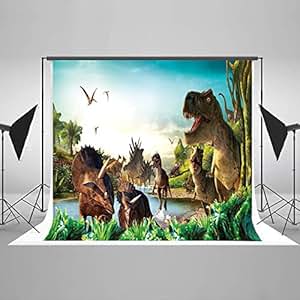 Amazon.com : Jungle Dinosaur Theme Photography Backdrop