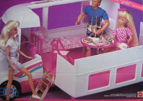 barbie golden dream motorhome