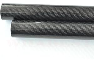 US. Carbon Fiber Tube 3K OD 10mm 11 12mm 13 14mm 15mm 16mm 17 18mm 19mm 20mm X 1000mm Length 100% Full Carbon Composite Material/Pipes. RC Plane/RC DIY WHABEST (1pc 13 * 11 * 1000mm Glossy)