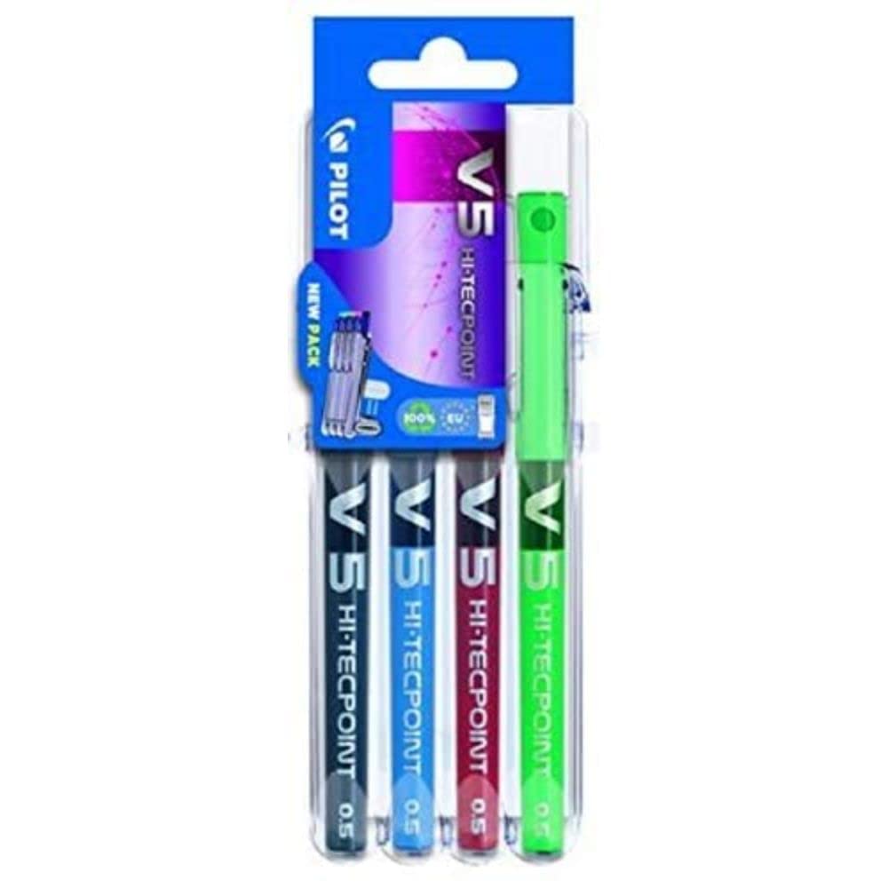 Pilot Set2Go V5, 0.5mm, Assorted, Pack of 4, One Size, S2G573470