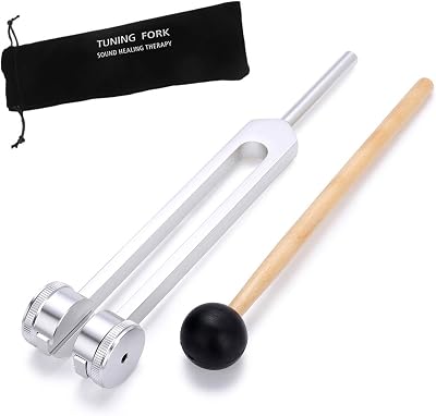Bysameyee Tuning Fork 128 Hz C-128 Aluminum Medical Non-Magnetic with Mallet
