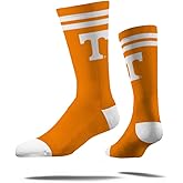 Strideline NCAA Mens 2 Stripe Crew Socks-One Size Fits Most -M/L (8-12)